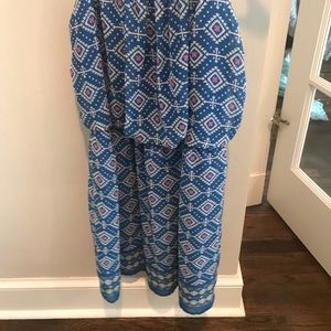 Spaghetti strap patterned dress